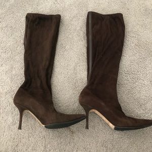 Jimmy Choo brown suede boots